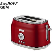 Resim BergHOFF GEM RETRO Kırmızı İki Dilim Ekmek Kızartma Makinesi 