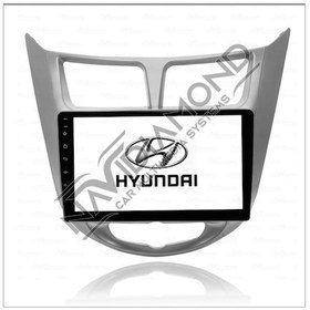 Resim Navidiamondhyundaı Accent Blue 2011-2017 Sılver Grey 6 Gb Ram 128 Gb Hafıza Androıd Multımedıa Teyp 