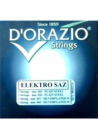 Resim D'orazıo Elektro Saz Takım Tel 