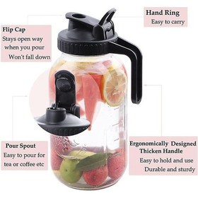 Resim Soğuk Demleme Kahve Makinesi 64oz Soğuk Demleme Sürahisi Paslanmaz Çelik Süper Yoğun Filtreli Buzlu Demleme İçin 