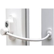 Resim Penkid Çelik Halatlı Pvc Pencere Beyaz Çocuk Emniyet Kilidi 