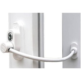 Resim Penkid Çelik Halatlı Pvc Pencere Beyaz Çocuk Emniyet Kilidi 
