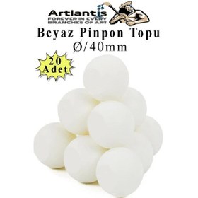 Resim Beyaz Pinpon Topu 20 Adet Masa Tenis Topu Evcil Hayvan Kedi Oyuncağı Okul Sınıf Etkinlik Deney Topu 