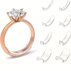 Resim 8'li/24'lü Yüzük Ayarlayıcı, Yüzük Ayar Pedı, Çeşitli Gevşek Yüzükler İçin Görünmez Ayarlanabilir Montaj, Takı Yapım Malzemeleri, Takı Yapım Aletleri, Takı Yapım Aksesuarları 