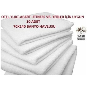 Resim Pamuklu Otel Havlusu 70X140 Cm 10 Adet 