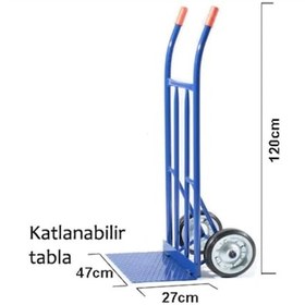 Resim Küçük Boy Katlanabilir Yük Ve Koli Taşıma El Arabası (157437415) 