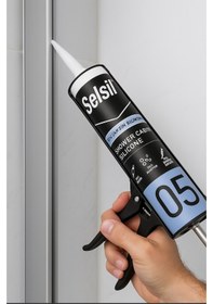 Resim Selsil 3 Adet Duşakabin Silikonu, Suya Neme Küfe Dayanıklı Sızdırmazlık 