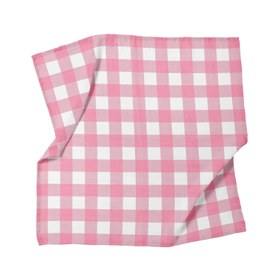 Resim Bird of Life Pink Check Müslin Bebek Örtüsü - 100x100cm 