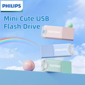 Resim Philips USB Flash Sürücü, Çoklu Kapasite Seçenekleri 8GB/16GB/32GB/64GB, Çoklu Renkli Mini Sevimli USB Flash Sürücü, Araba Kaydedici/Drone/Bilgisayar vb. için, Hafıza Çubuğu | Şık Tasarım | USB2.0 Sürücü 