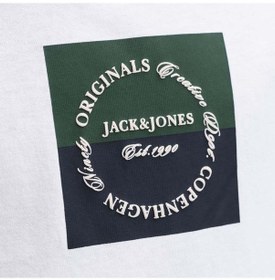 Resim Jack & Jones Jack&jones Catskills Square Brand Erkek Çocuk Beyaz Tişört 