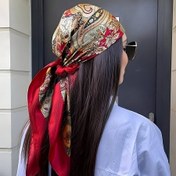 Resim 1 adet Bohemian Kadın Kare Şal - 89.99x89.99 cm Hafif Polyester, Klasik Peisley Baskısı ile İncelikli Çiçek ve Geometrik Desenler, Yumuşak ve Pürüzsüz, Tüm Mevsimler için Rüzgar Geçirmez Başlık, Plaj, Rahat Geziler ve Şık Başlık için Mükemmel, Plaj Aksesuarı, Bohem Tarzı, Dayanıklı Kumaş 