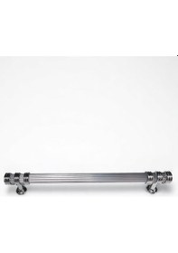 Resim Çizgili Nesli Alüminyum Metal Lüks Modern Mobilya Çekmece Mutfak Dolabı Kulpu Krom 128mm 10 Adet Krom 