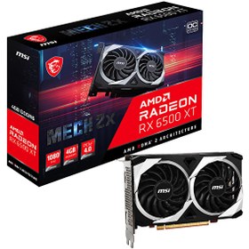 Resim MSI VGA RADEON RX 6500 XT MECH 2X 4G OC RX6500XT 4GB GDDR6 64B PCIE 4.0 X4 (1XDP 1XHDMI) 