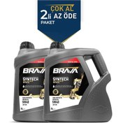 Resim Brava Syntech 5W-40 Yarı Sentetik Motor Yağı 2 x 4 L 