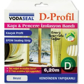 Resim Vodaseal Kapı Ve Pencere Bandı Vodaseal 6,2 Metre Beyaz 
