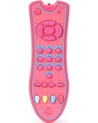 Resim Hombey Bebekler İçin Renkli Tv Kumanda Oyuncak, Çok Dillerle Zekâ Geliştirici, Pembe Pil Dahil Değil 
