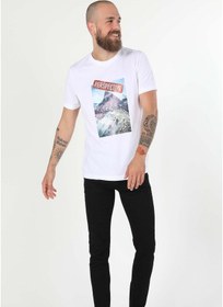 Resim Colin's Colins Regular Fit Yuvarlak Yaka Erkek Beyaz Kısa Kol Tişört Cl1056656 Q1.v2 Ofw Beyaz 