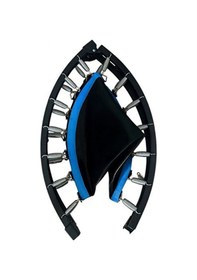 Resim 102cm Katlanabilir Trambolin Taşınabilir Egzersiz Mavi Trambolini 