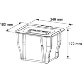 Resim Gri Çok Amaçlı Mutfak Çöp Kovası, 5 Litre, Yüksek Kalite Plastik 