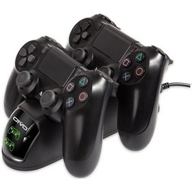 Resim Oıvo Iv-p4889 Ps4 Kablosuz Kontrol Cihazı İçin Çift Şarj Yuvası 