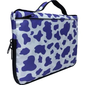 Resim Differ Studio 10'' & 11'' Inç Lila Inek Desenli Ipad/tablet Çantası/kılıfı 