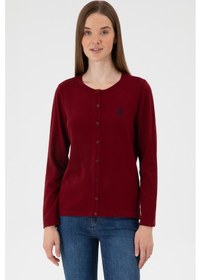 Resim U.s. Polo Assn. Kadın Bordo Hırka Triko 50313624-vr014 Bordo 