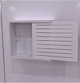 Resim Çizgi Mutfak Modülare Sorelis Dekoratif Modem Saklama Kutusu Beyaz 