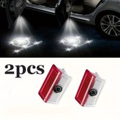 Resim Mercedes Benz A B C E M GL GLA GLC GLE GLS Serisi W205 W213 W176 W166 LED Kapı Projeksiyon Işıkları için 2 adet, Yüksek Parlaklık, Kolay Kurulum, 12-24V, Mercedes Benz için, A B C E M GL GLA GLC GLE GLS Serisi W205 W213 W176 W16 için, Pil Olmadan 