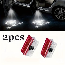 Resim Mercedes Benz A B C E M GL GLA GLC GLE GLS Serisi W205 W213 W176 W166 LED Kapı Projeksiyon Işıkları için 2 adet, Yüksek Parlaklık, Kolay Kurulum, 12-24V, Mercedes Benz için, A B C E M GL GLA GLC GLE GLS Serisi W205 W213 W176 W16 için, Pil Olmadan 