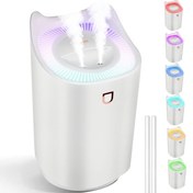 Resim ROBEVE Hava Nemlendirici LED Işıklı Hava Nemlendirme Cihazı 2 Litre Hava Nemlendirici Buhar Makinesi 