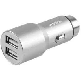 Resim S-Link Swapp Sw-c7 5v 3.1a Çift Usb Gümüş Araç Şarj Cihazı 