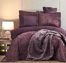 Resim Karaca Home Valeria Best 8 Parça Çeyiz Seti Gece Moru 