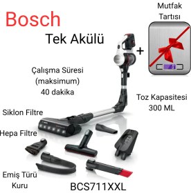 Resim Bosch Unlimited 7 BCS711XXL Şarjlı Dikey Süpürge 
