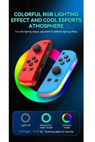 Resim RAYTENG Switch Oled Lite Uyumlu Rgb Işıklı Titreşimli Uzun Şarjlı Joy-con 