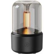 Resim 120ML Mum Işığı Aromalar Difüzör USB Ev Hava Nemlendiricisi Serin Sis Yapıcı Fogger Esansiyel Yağlar LED Gece Işığı B (Yurt Dışından) 