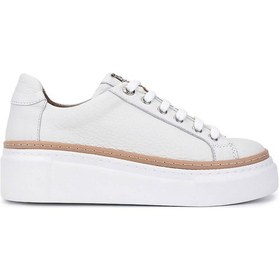 Resim Tamer Tanca Kadın Hakiki Deri Beyaz Floter Sneakers & Spor Ayakkabı 937 5022-09 Bn Ayk Y23 Kırık Beyaz Floter Beyaz 