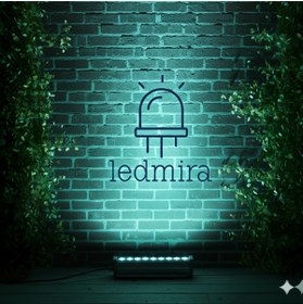 Resim Ledmira 9w - 30cm Turkuaz Renk Işık Wallwasher Duvar, Minare, Bina Ve Ağaç Boyama 