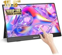 Resim Zeuslap AT156 15.6'' 1920x1080 60Hz FHD ADS-IPS Panel Type-C, Ultra İnce Taşınabilir Dokunmatik Monitör (ZL-AT156) 