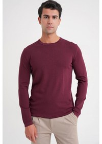 Resim Efor Tr 888 Triko Slim Bordo Bordo 