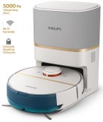 Resim Philips Homerun 7000 Serisi Aqua Çöp Istasyonlu Akıllı Robot Süpürge, Lidar, Epa11 Filtre 