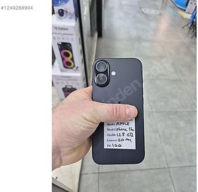 Resim Apple iPhone 16 İkinci El TR | 128 GB | Siyah 
