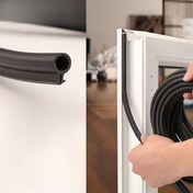 Resim O-Şekilli Plastik Çelik Kapı Conta Şeridi, Pencere Çerçeve için Su Geçirmez Rüzgar Geçirmez Isı Yalıtımlı Toz Geçirmez Ses İzolasyonlu Kauçuk Şerit 