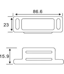 Resim Canex Mıknatıslı Çıt Çıt Metal Paslanmaz 8.5 cm 