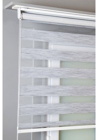 Resim Gri Bambu Zebra Stor Kaliteli Güneşlik Perdeler 