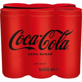 Resim Coca-Cola Zero Gazlı İçecek 6x250 ml 