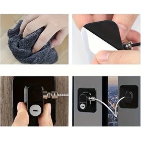 Resim urfakent bilişim ve medya danışmanlık Siyah Plaka Halatlı Emniyet Kilidi 