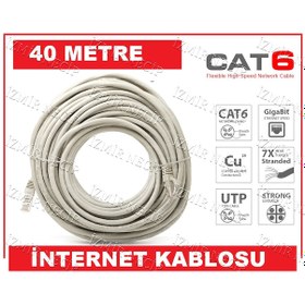 Resim Ncpline 40 M Internet Kablosu Cat6 Kalın Kablo Ethernet 