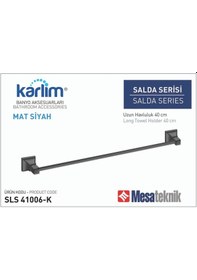 Resim Karlim Salda Serisi Uzun Havluluk 45 Cm Siyah 