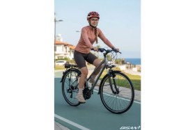 Resim Bisan 8200 City Şehir Bisikleti 45 cm V 700C 21 Vites Açık Metalik Gri Beyaz Pembe 