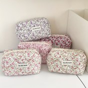 Resim Paket İçinde Paket, Depolama Çantası Altı Renkli Çiçek Depolama Çantası Retro Niş Harajuku Tarzı Seyahat Gezisi Taşınabilir Büyük Kapasiteli Tuvalet Depolama Çantası 